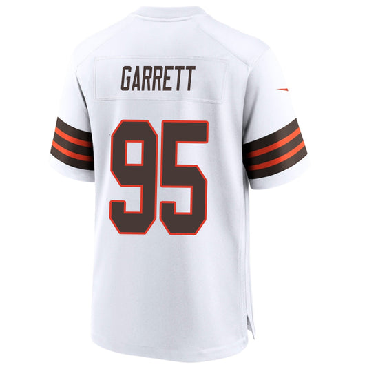 C.Browns #95 Myles Garrett White Stitched Player Vapor Game Football Jerseys