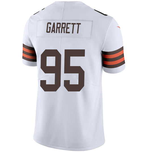C.Browns #95 Myles Garrett White Stitched Player Game Jersey American Stitched Football Jerseys