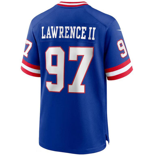 NY.Giants #97 Dexter Lawrence II Royal Stitched Player Vapor Game Football Jerseys
