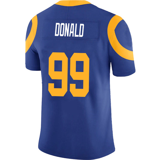 LA.Rams #99 Aaron Donald Royal Stitched Player Game Football Jerseys