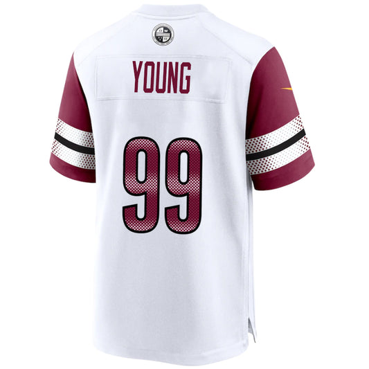W.Commanders #99 Chase Young White Stitched Vapor Game Football Jerseys
