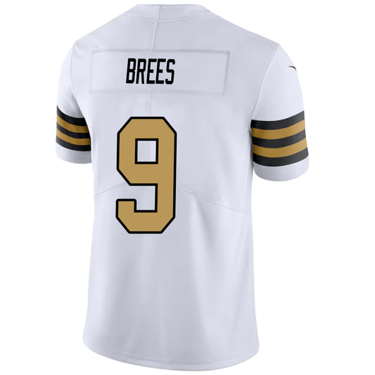 NO.Saints #9 Drew Brees White Stitched Player Vapor Game Football Jerseys
