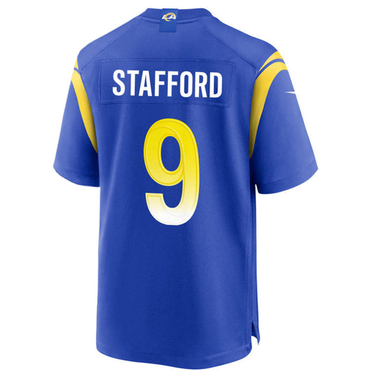 LA.Rams #9 Matthew Stafford Royal Stitched Player Vapor Game Football Jerseys