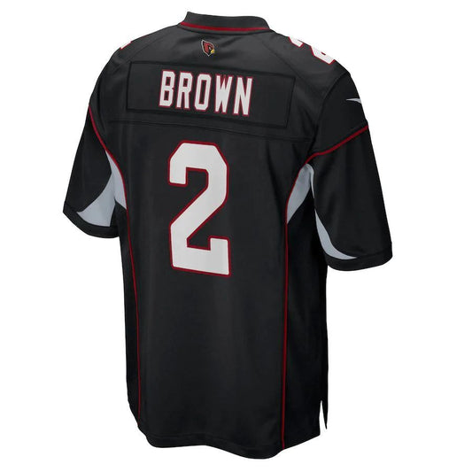 A.Cardinal #2 Marquise Brown Black Alternate Game Player Jersey Stitched American Football Jerseys