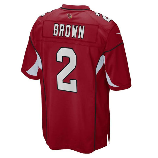 A.Cardinal #2 Marquise Brown Cardinal Game Player Jersey Stitched American Football Jerseys