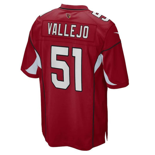 A.Cardinal #51 Tanner Vallejo Cardinal Player Game Jersey Stitched American Football Jerseys