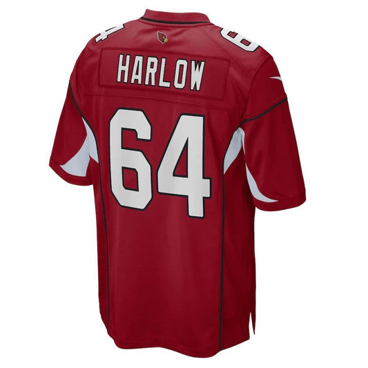 A.Cardinal #64 Sean Harlow Cardinal Player Game Jersey Stitched American Football Jerseys