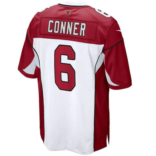 A.Cardinal #6 James Conner White Game Player Jersey Stitched American Football Jerseys