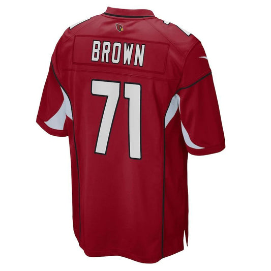 A.Cardinal #71 Andrew Brown Cardinal Game Player Jersey Stitched American Football Jerseys