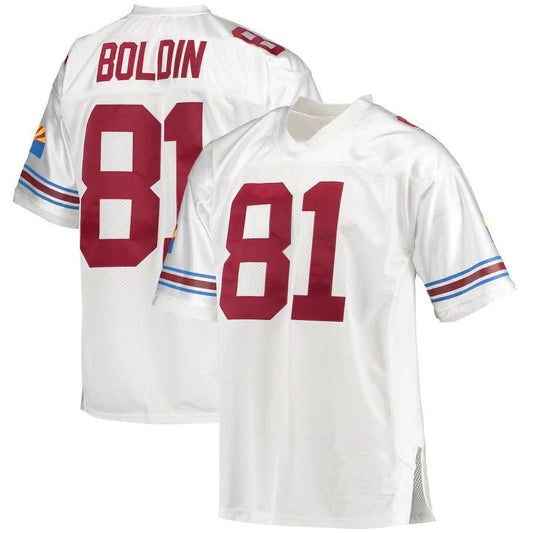 A.Cardinal #81 Anquan Boldin Mitchell & Ness White 2003 Authentic Retired Player Jersey Stitched American Football Jerseys