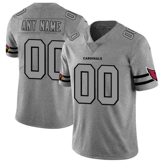Custom A.Cardinals Customized Gray Gridiron Gray Vapor Untouchable Limited Jersey Stitched Football Jerseys