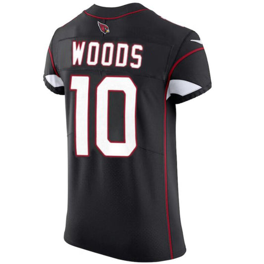 A.Cardinals #10 Josh Woods Black Player Jersey Vapor Untouchable Elite Jersey
