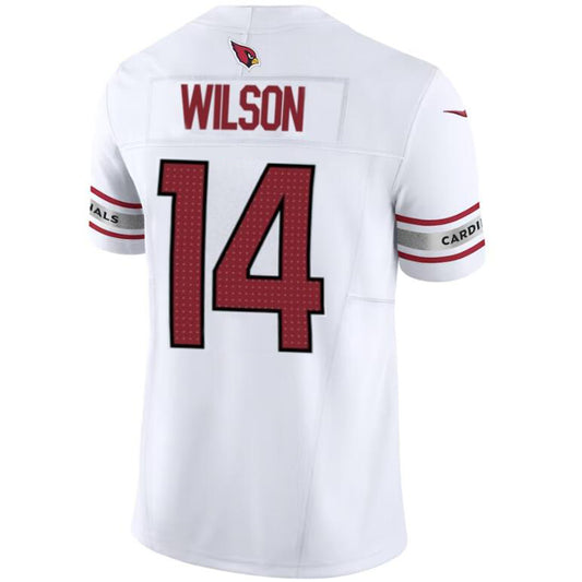 A.Cardinals #14 Michael Wilson White Vapor F.U.S.E. Limited Game Jersey
