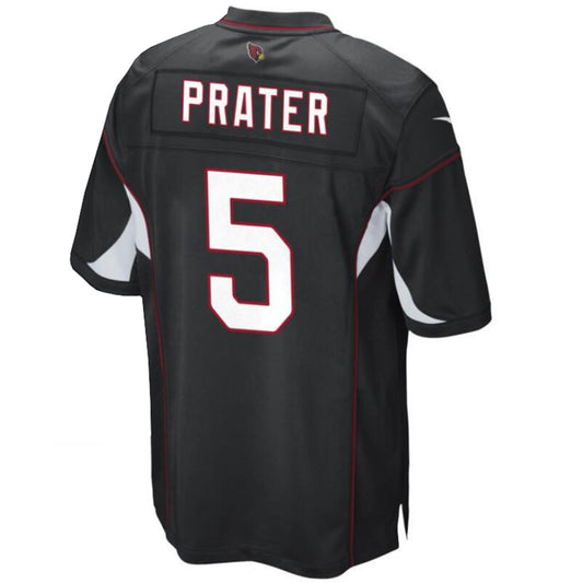 A.Cardinals #5 Matt Prater Black Player Jersey Game Football Jersey