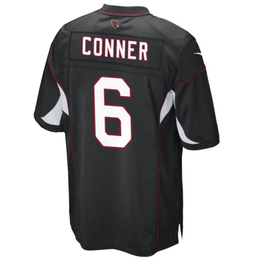 A.Cardinals #6 James Conner Black Player Jersey Game Football Jersey