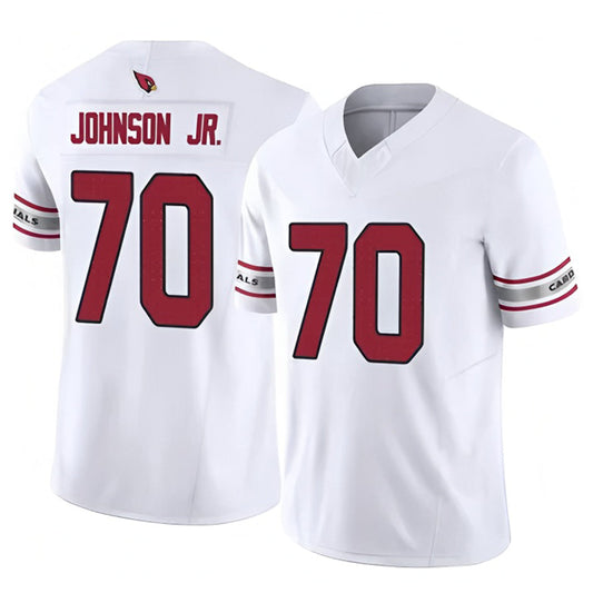 A.Cardinals #70 Paris Johnson Jr. Player White Game Road Football Jerseys