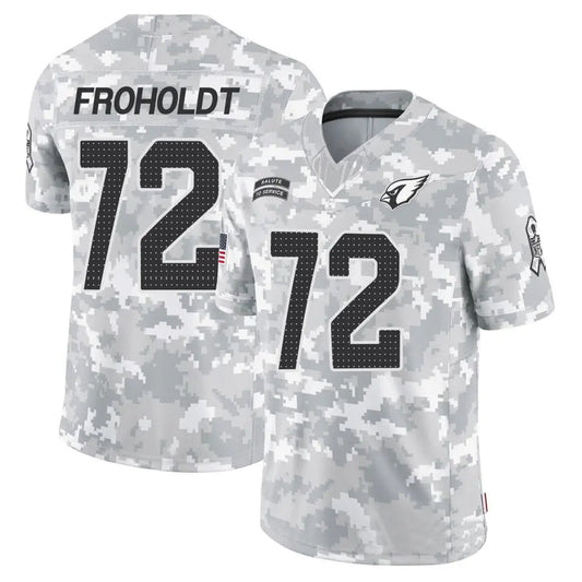 A.Cardinals #72 Hjalte Froholdt Player Camo Salute to Service Limited Stitched Football Jerseys