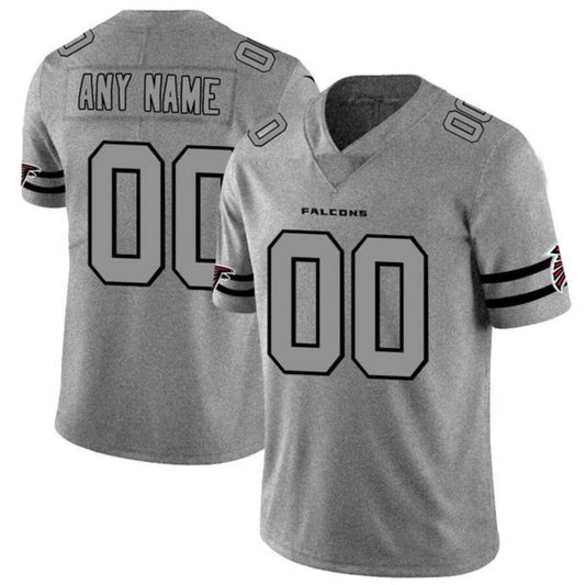 A.Falcons Customized Gray Gridiron Gray Vapor Untouchable Limited Jersey Stitched Football Jerseys