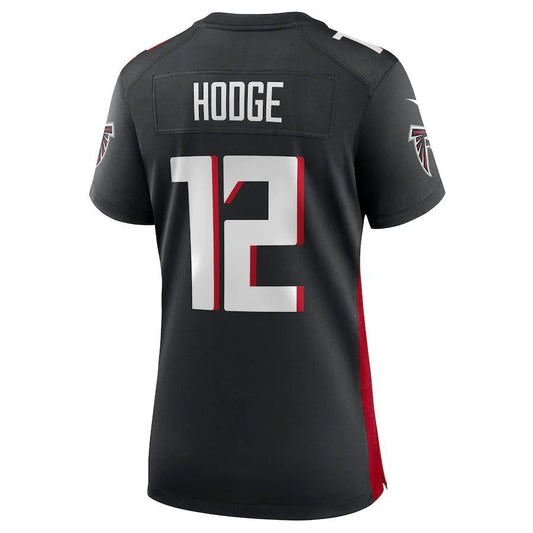 A.Falcons #12 KhaDarel Hodge Black Player Game Jersey Stitched American Football Jerseys