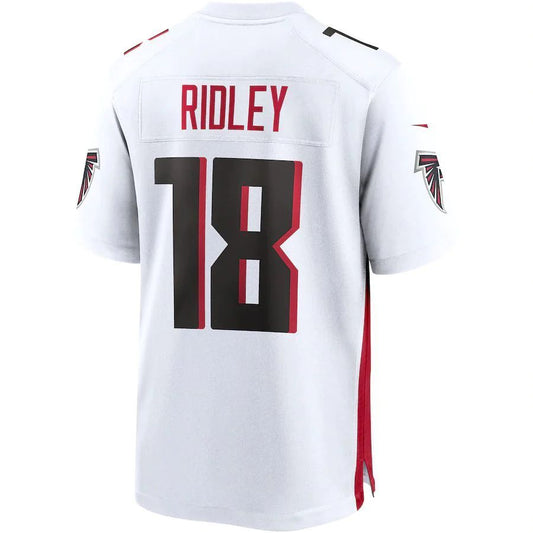 A.Falcons #18 Calvin Ridley White Player Game Jersey Stitched American Football Jerseys
