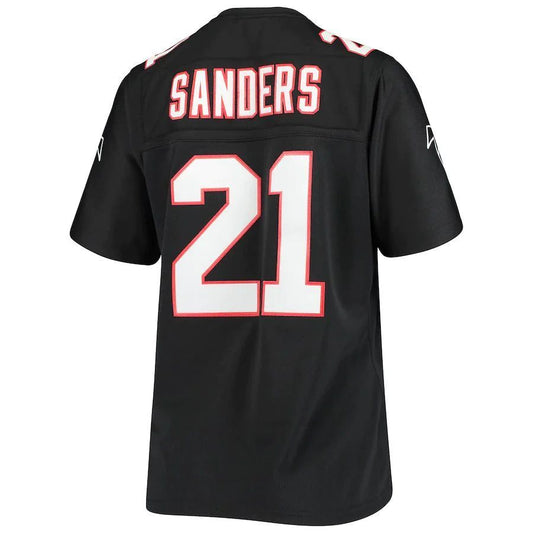 A.Falcons #21 Deion Sanders Black Player Legacy Replica Team Jersey Stitched American Football Jerseys