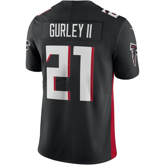 A.Falcons #21 Todd Gurley II Black Player Vapor Limited Jersey Stitched American Football Jerseys