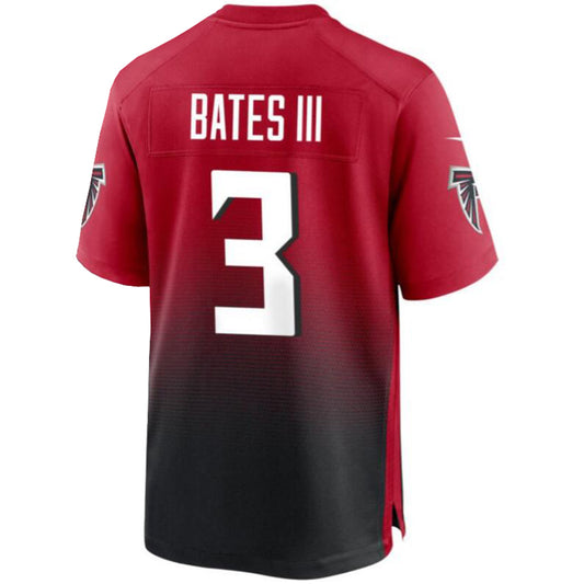 A.Falcons #3 Jessie Bates III Red Vapor F.U.S.E. Limited Player Jersey Stitched Football Jerseys