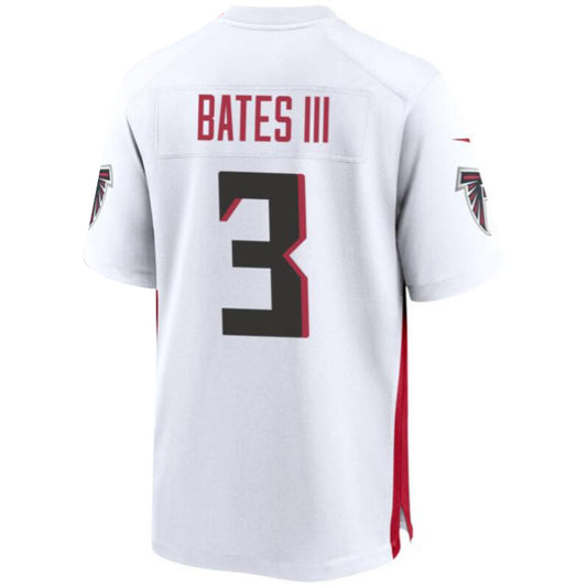 A.Falcons #3 Jessie Bates III White Game Player Jersey Stitched American Football Jerseys