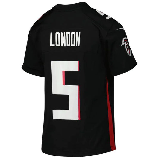 A.Falcons #5 Drake London Black Player Game Jersey Stitched American Football Jerseys