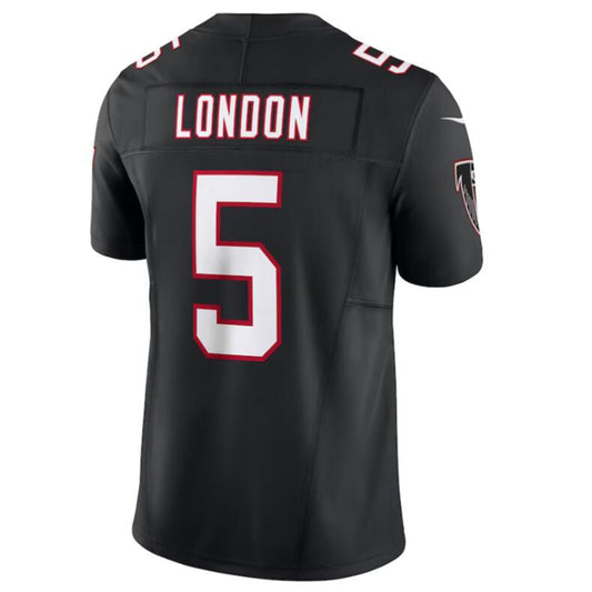 A.Falcons #5 Drake London Black Vapor F.U.S.E. Limited Jersey American Stitched Football Jerseys