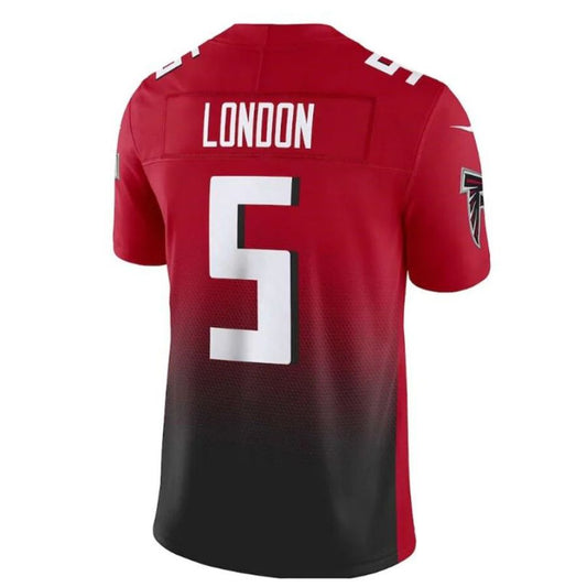 A.Falcons #5 Drake London Red Player Vapor F.U.S.E. Limited Jersey Stitched American Football Jerseys