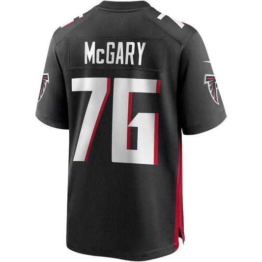 A.Falcons #76 Kaleb McGary Black Player Game Jersey Stitched American Football Jerseys