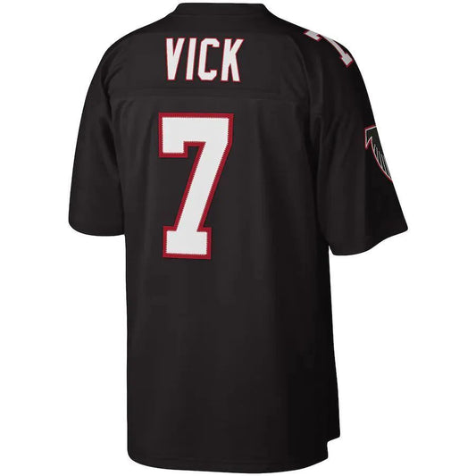 A.Falcons #7 Michael Vick Mitchell Ness Black Player Legacy Replica Jersey Stitched American Football Jerseys
