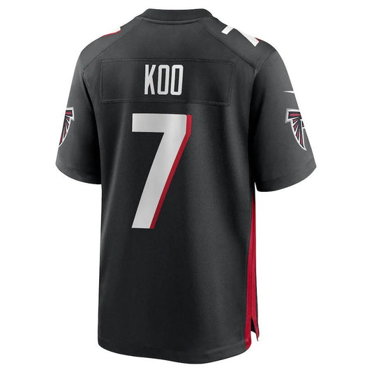 A.Falcons #7 Younghoe Koo Black Player Game Jersey Stitched American Football Jerseys