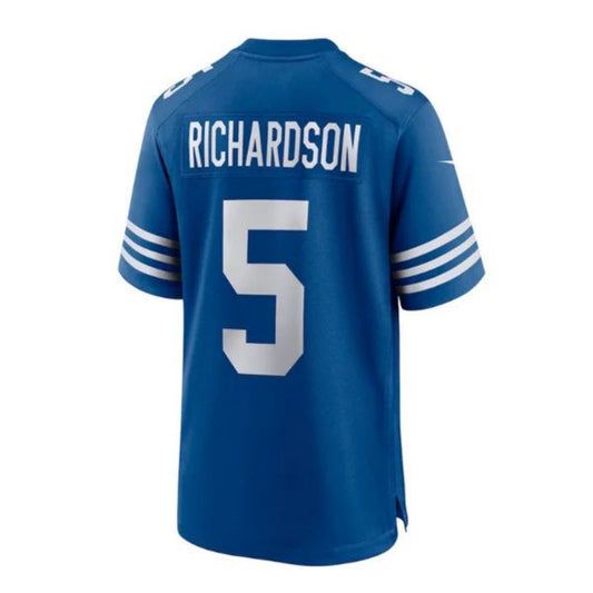 I.Colts #5 Anthony Richardson Royal 2023 Draft First Round Pick Alternate Game Football Jerseys