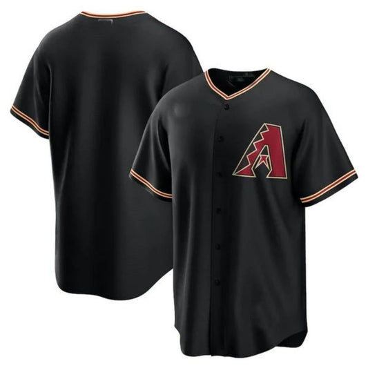 Custom Arizona Diamondbacks Alternate Replica Team Jersey - Black Stitches Baseball Jerseys