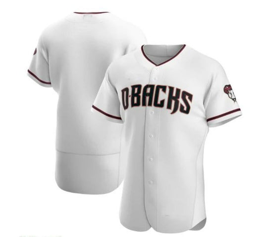 Custom Arizona Diamondbacks Home Authentic Team Jersey - White Crimson Stitches Baseball Jerseys