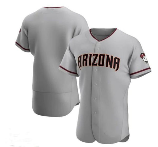 Custom Arizona Diamondbacks Road Authentic Team Jersey - Gray Stitches Baseball Jerseys