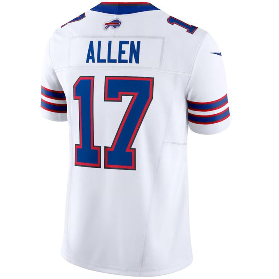 B.Bills #17 Josh Allen White Player Game Jersey Vapor F.U.S.E. Limited Atmosphere Football Jerseys