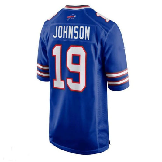 B.Bills #19 KeeSean Johnson Royal Game Player Jersey American Stitched Football Jerseys
