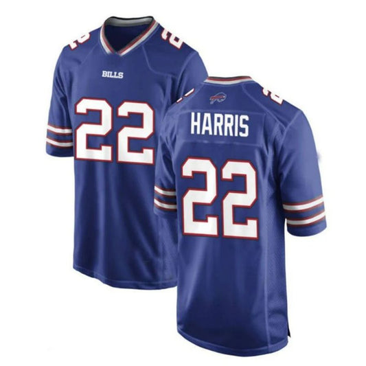 B.Bills #22 Damien Harris Royal Game Player Jersey American Stitched Football Jerseys