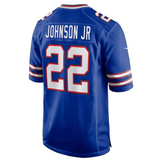 B.Bills #22 Duke Johnson Royal Game Player Jersey American Stitched Football Jerseys