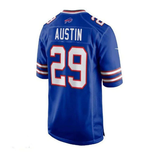 B.Bills #29 Alex Austin Home Game Player Jersey - Royal American Stitched Football Jerseys