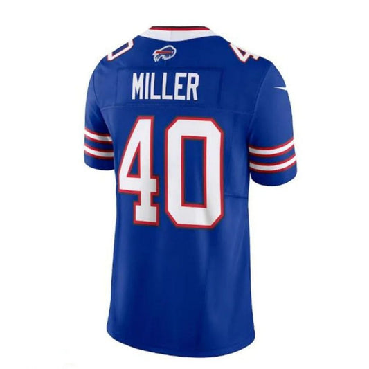 B.Bills #40 Von Miller Vapor F.U.S.E. Limited Jersey - Royal Player American Stitched Football Jerseys