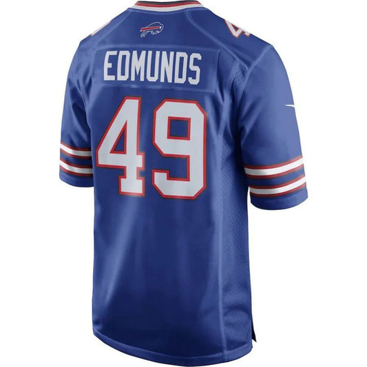B.Bills #49 Tremaine Edmunds Royal Game Player Jersey American Stitched Football Jerseys