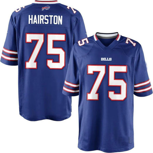B.Bills #75 Chris Hairston Team Color Game Player Jersey Stitched American Football Jerseys