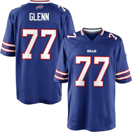 B.Bills #77 Cordy Glenn Team Color Game Player Jersey Stitched American Football Jerseys