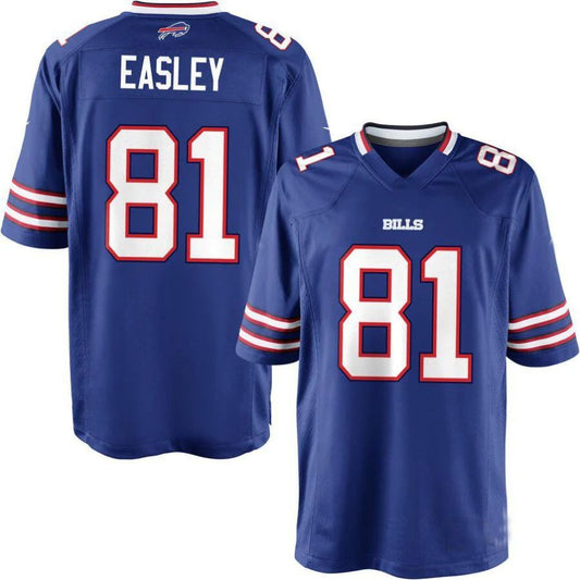 B.Bills #81 Marcus Easley Team Color Game Player Jersey American Stitched Football Jerseys