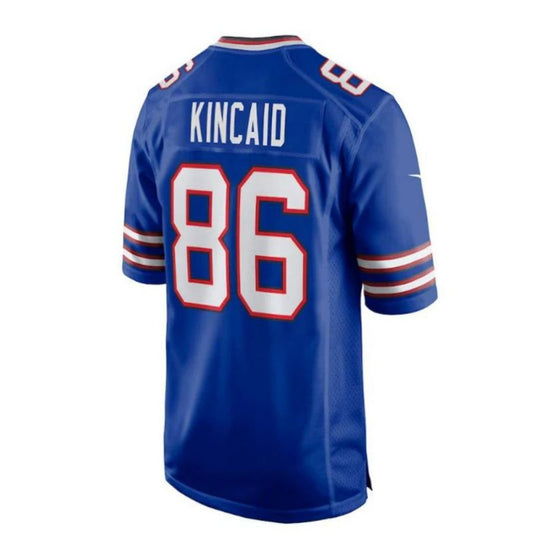 B.Bills #86 Dalton Kincaid 2023 Draft First Round Pick Game Player Jersey - Royal American Stitched Football Jerseys