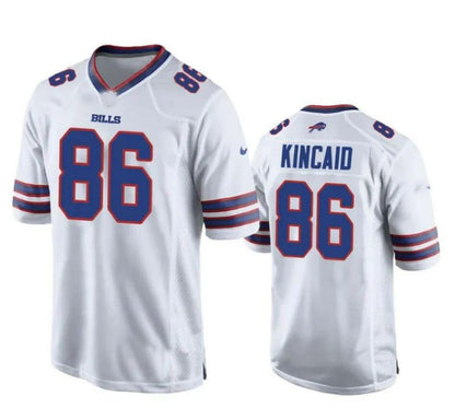 B.Bills #86 Dalton Kincaid Royal 2023 Draft Game Player Jersey American Stitched Football Jerseys